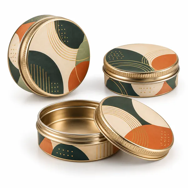 Custom Round Metal Tins